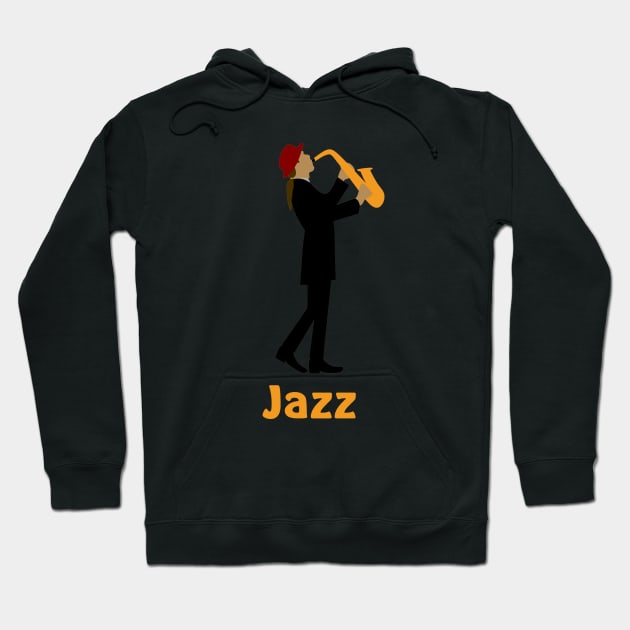 Saxophonist Hoodie by SandraKC